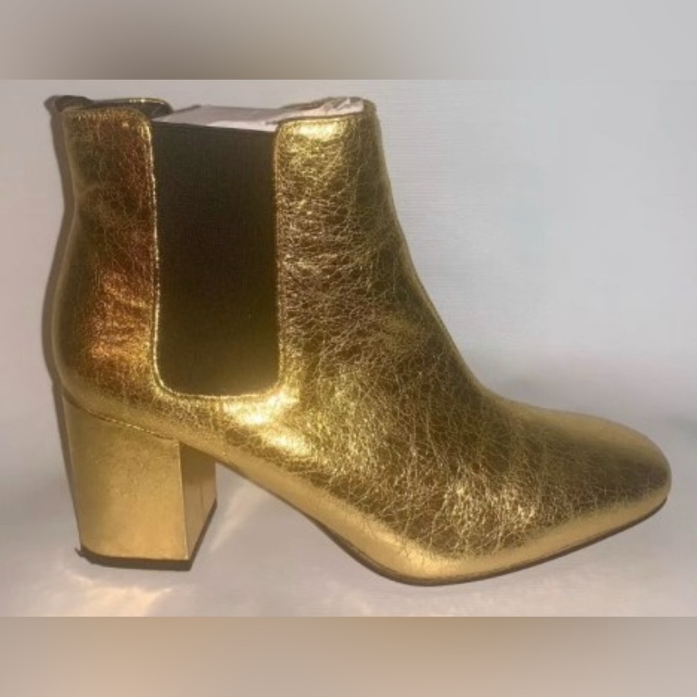H&M: Gold Ankle Boots